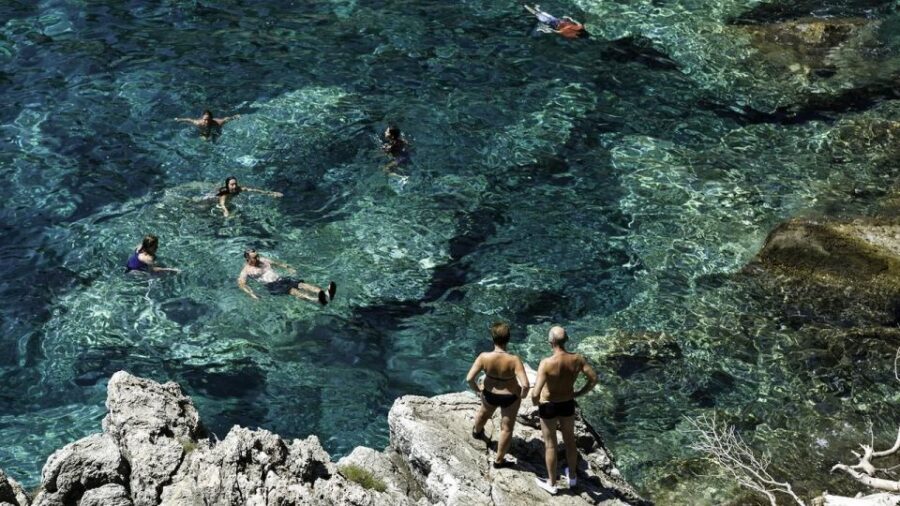 Dubrovnik: Blue Cave Tour with Panoramic Old Town View - Koločep Green Caves Stop: Snorkel, Explore, Repeat