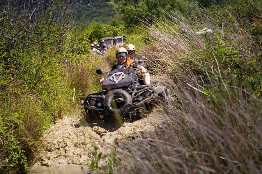 Dubrovnik: Kojan Koral ATV Quad Safari with transport - The Konavle countryside ride: four terrains and the Ljuta water sections