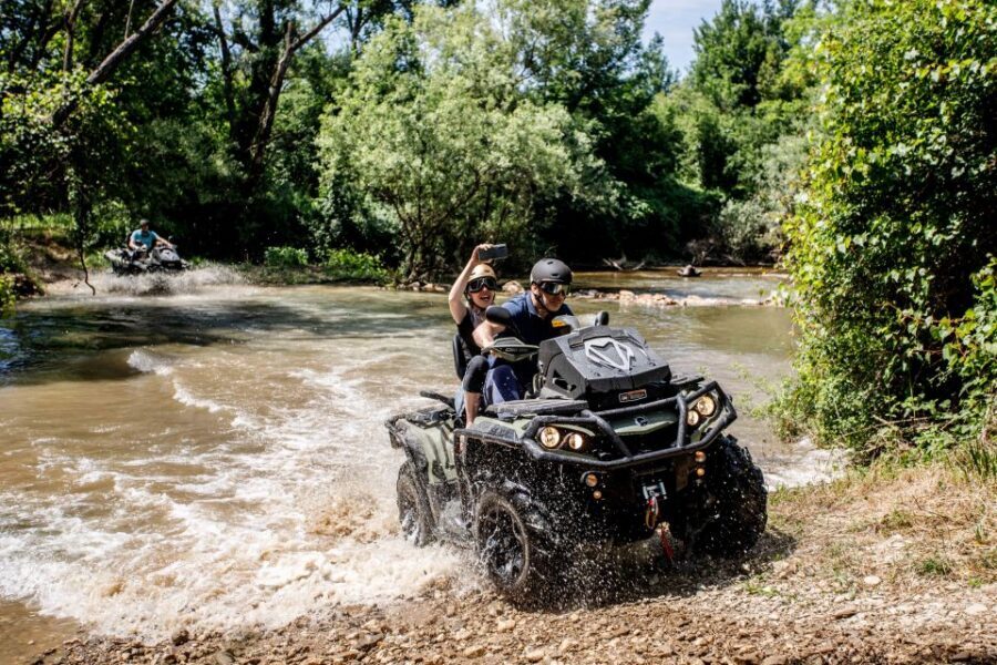 Dubrovnik: Kojan Koral ATV Quad Safari with transport - Wine and fruit at the end: the Konavle landing moment