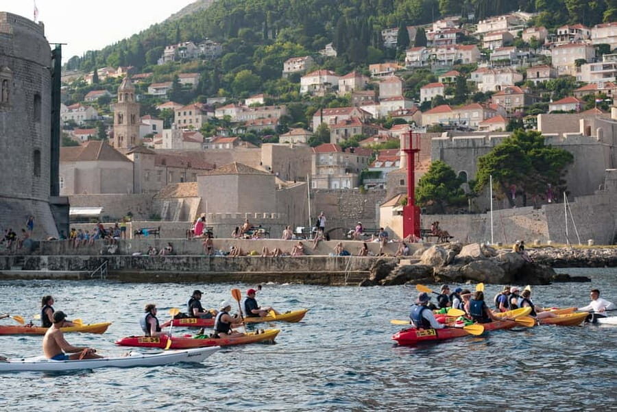 Dubrovnik: Sea Kayaking Tour - Entering Dubrovnik by kayak from Pile Bay