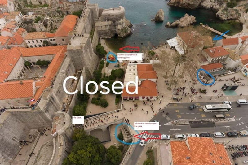 Dubrovnik: Sea Kayaking&Snorkelling Guided Day/Sunset Tours - Getting to the pier near ORHAN when the park is closed
