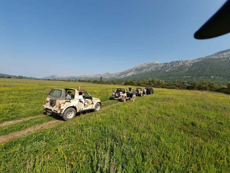 From Cavtat: Konavle Valley Off-Road Jeep Safari with Lunch - The off-road driving stretches: fields, riverbeds, and rocky bits