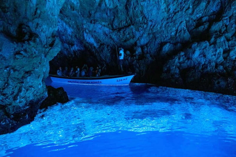 From Milna, Supetar, Postira: Magical Blue Cave and Hvar - Snorkeling and swimming: Stiniva and the Blue Lagoon from the boat