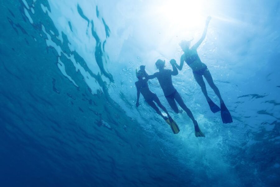 From Omis: Blue Cave & 5 Island Speedboat Tour - Swimming and snorkeling at Veliki Budikovac: your real water time
