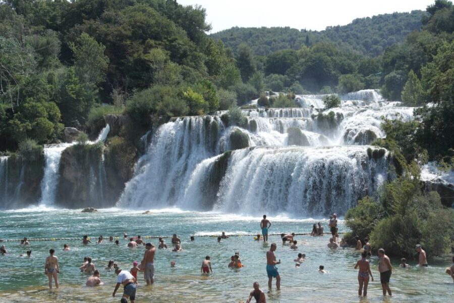 From Omiš: Krka Waterfalls and Trogir Group Tour - The Panoramic Boat to Skradin: Short Ride, Big Reward