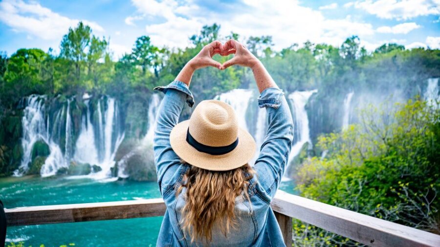 From Split and Trogir: Mostar Tour with Kravica Waterfalls - Free time in Mostar: enough room for food, photos, and browsing