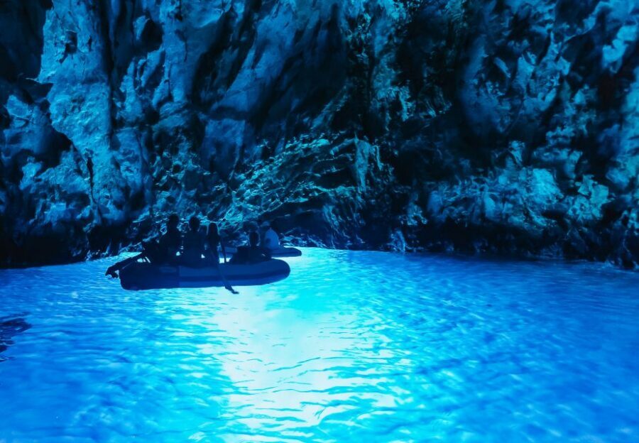 From Split: Blue Cave, Mamma Mia, Vis & Hvar 5-Island Tour - Bisevo and the Blue Cave: what you’re really paying for