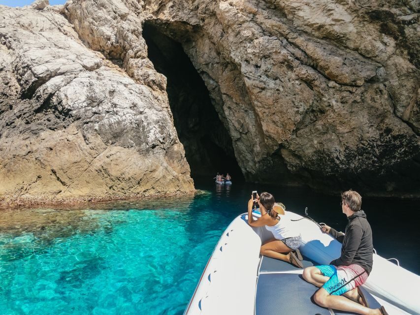 From Split: Blue Cave, Mamma Mia, Vis & Hvar 5-Island Tour - Stiniva Cove on Vis: that best-beach-in-Europe feeling