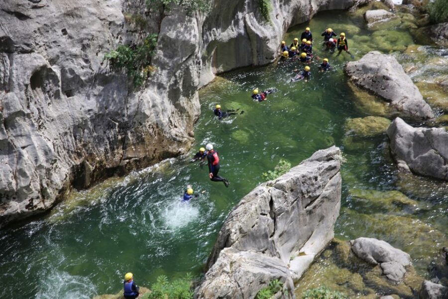 From Split: Canyoning on the Cetina River - Optional Rock Jump-Offs: When You Choose, Not When You’re Forced