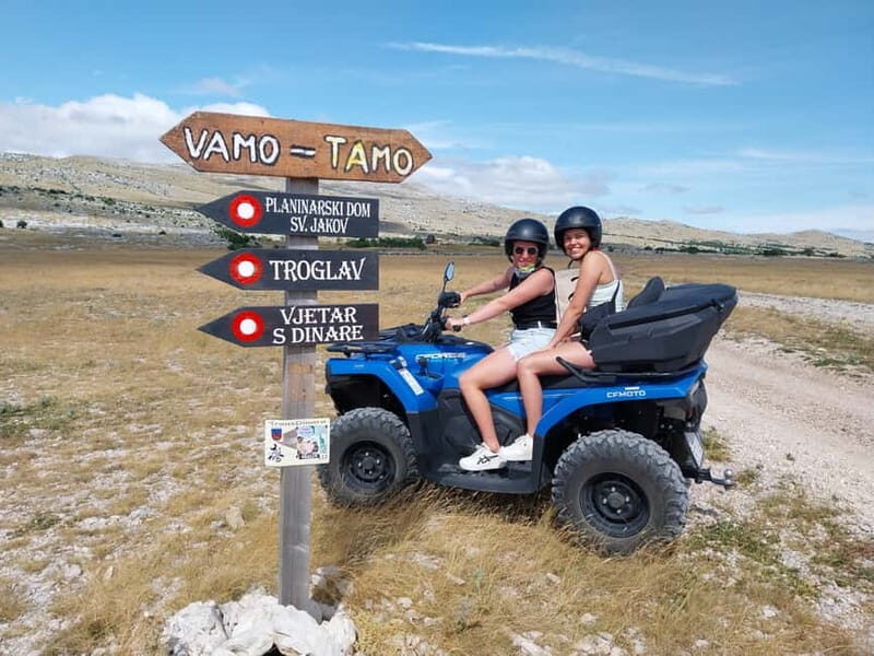 From Split: Dinara Nature Park Quad Adventure with Swimming - The Dinara Nature Park route: asphalt-to-mountain without the waiting