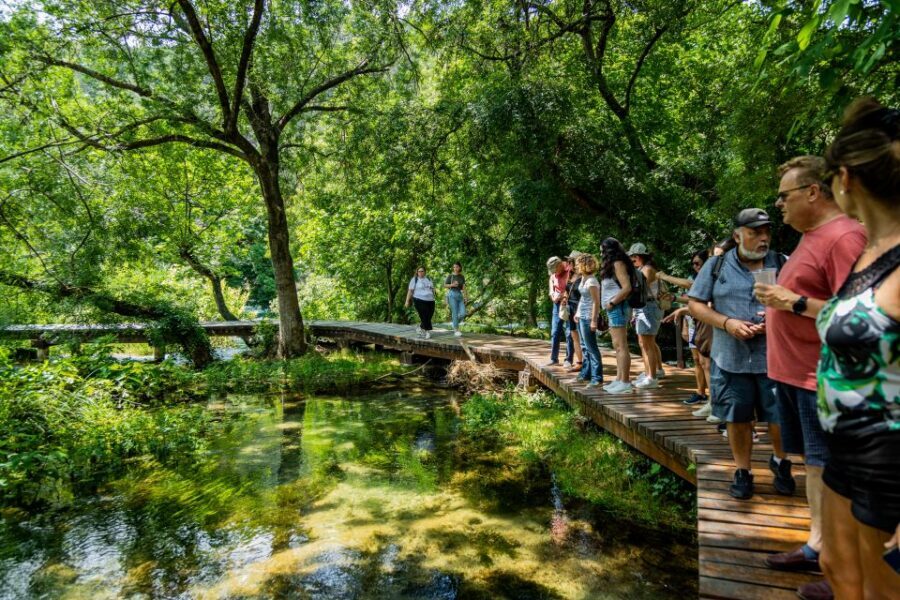 From Split: Krka Waterfalls Cruise & Trogir Walking Tour - Ethno village time: stone houses, watermills, and slow exploring