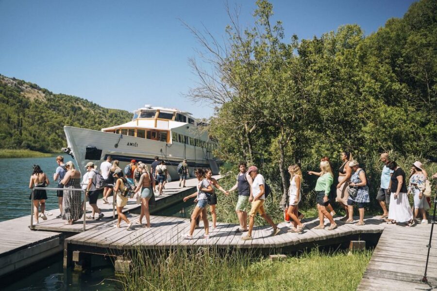 From Split: Krka Waterfalls Tour with Boat Cruise & Swimming - Panoramic Boat Ride Toward Skradin: The Day’s Best Reset