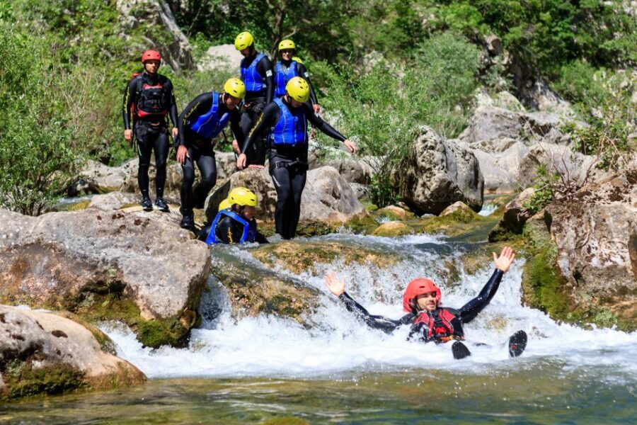 From Split or Zadvarje: Cetina River Canyoning - Rappels and bigger drops: Basic versus more intense options