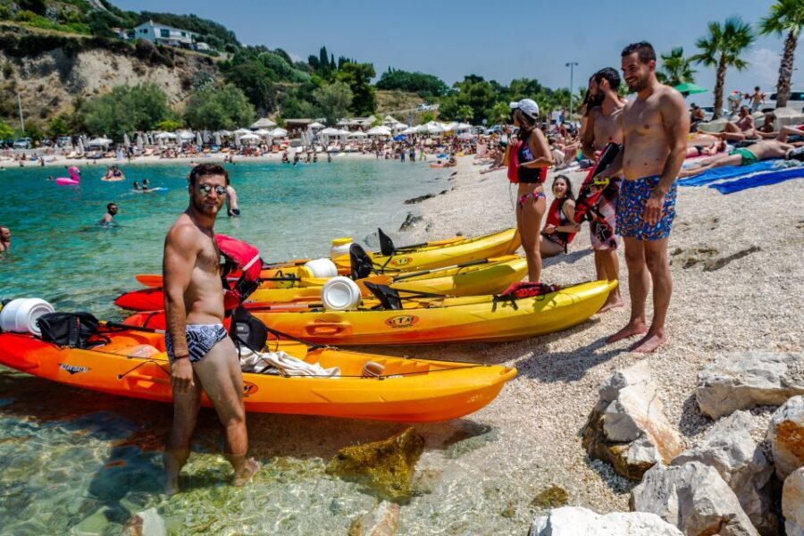 From Split: Sea Kayaking Tour - Return paddle and Bene Beach downtime under pine trees