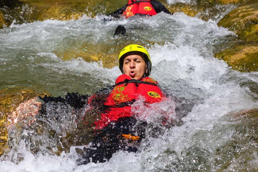 From Split/Šestanovac: Canyoning on Cetina River - Water shoes, socks, and the stuff that makes the day smoother