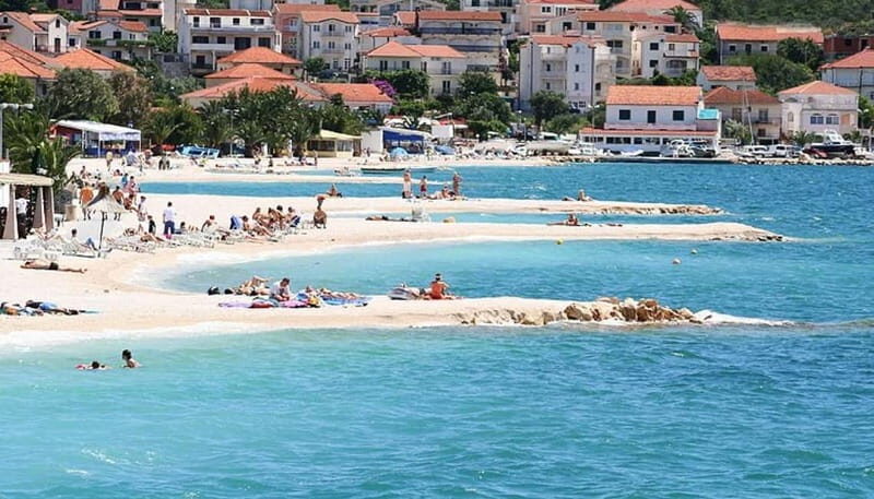 From Trogir: Guided Panoramic Boat Tour with Drinks - Okrug Donji and Seget Donji: the coast starts showing its best angles