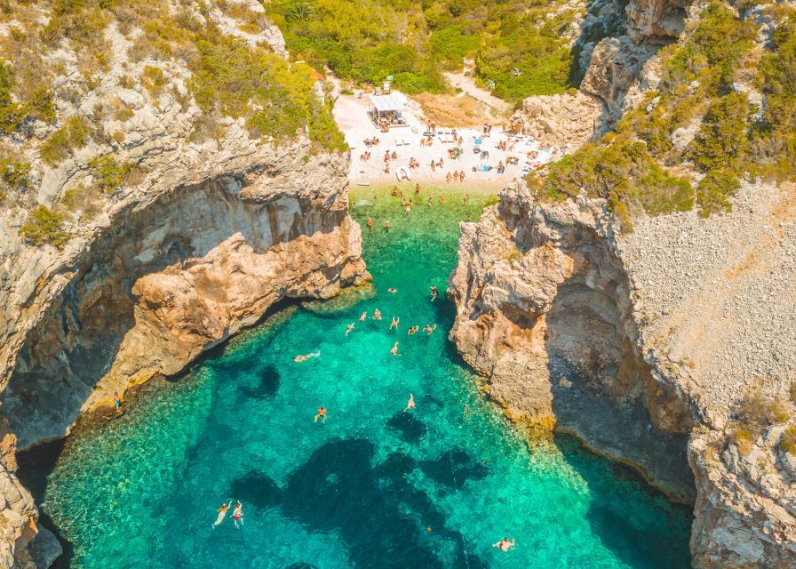 From Trogir or Split: Full-Day Blue Cave & Hvar Island Tour - Limestone caves photo stop, then Stiniva Bay’s dramatic cove