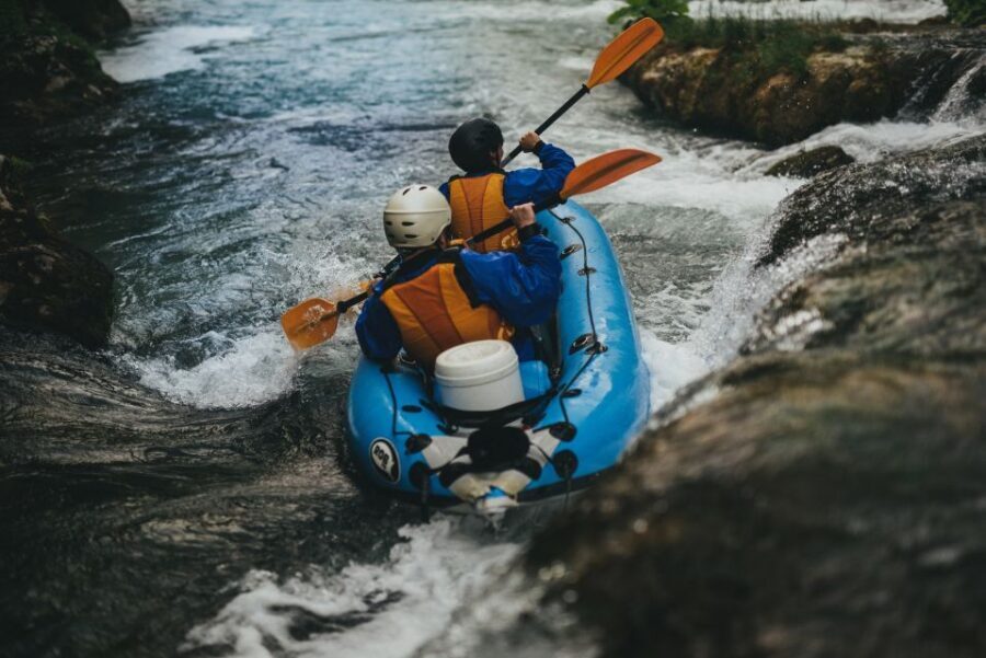 Kayaking Mreznica Waterfalls in Natural Monument - The finish area: getting out, cooling down, and not feeling rushed