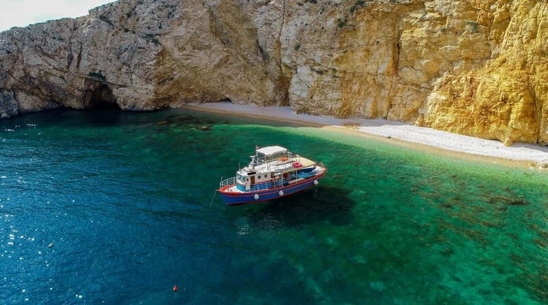 Krk: Golden Beach and Blue Cave Cruise with Welcome Drink - Key highlights you’ll remember