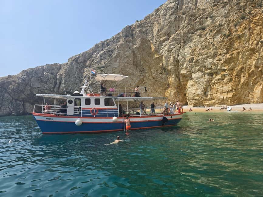 Krk: Golden Beach and Blue Cave Cruise with Welcome Drink - Price and value: what $47 buys you (and what it doesn’t)