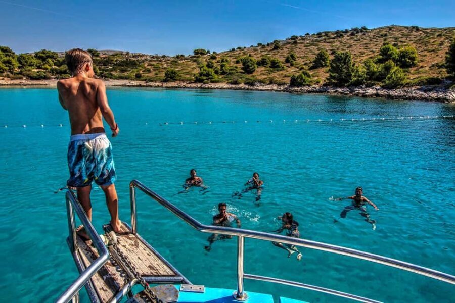 Mikado Kornati Excursion with snorkeling and hiking stops - Tarac Bay: church, Tureta Fort, and a swim with the views