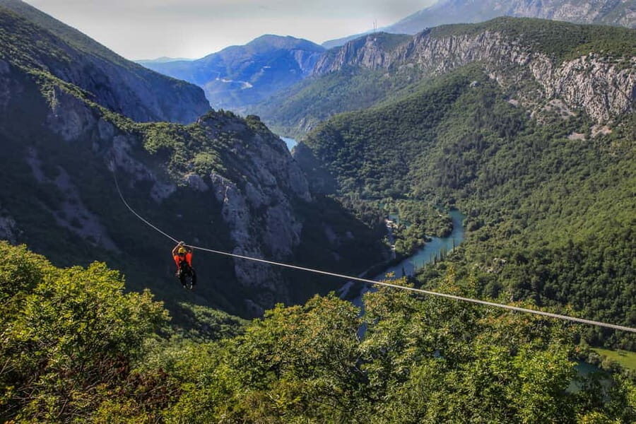 Omiš: 3-Hour Cetina Canyon Zipline Experience - Gear up and learn fast on the 25m practice run