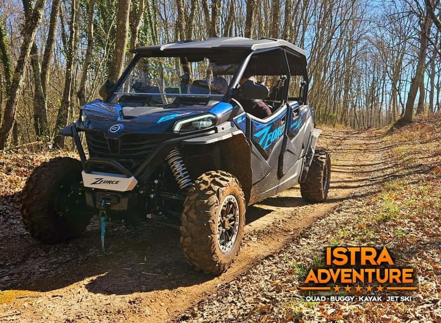 PULA AND ROVINJ: BUGGY FAMILY SAFARI 1, 2, 2.5 & 4 H - 4-Hour Barban Seaside Version: Viewpoints, Beach Swim, and Jet Ski Add-On