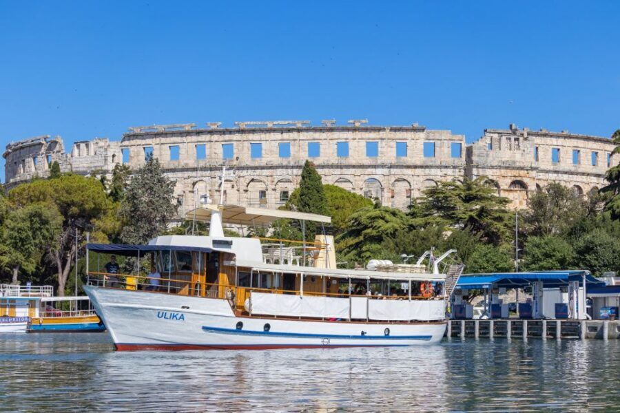 Pula: Brijuni National Park Sunset, Dolphins & Dinner Cruise - Dinner on Board: Fish, Chicken, or Vegetarian Plus Unlimited Drinks