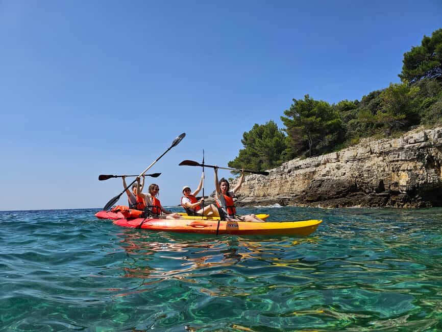 Pula: Cave Kayak Tour, Snorkeling and Island Jumping - Guides make the trip: how safety and pacing show up on the water