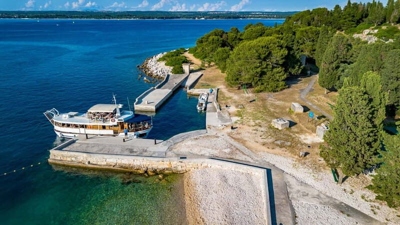 Pula: National Park Brijuni, 2 swimming stops, lunch, drinks - Dolphins, weather tweaks, and how the crew works the day