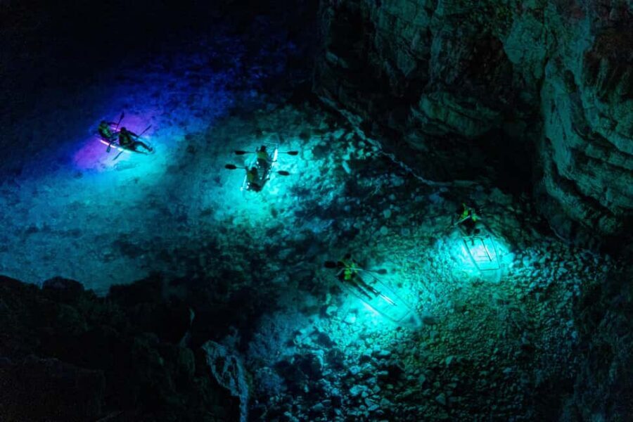 Pula: Night Kayak Tour with Glowing Kayaks - Devil’s Cave: Quiet Water, Guided Attention