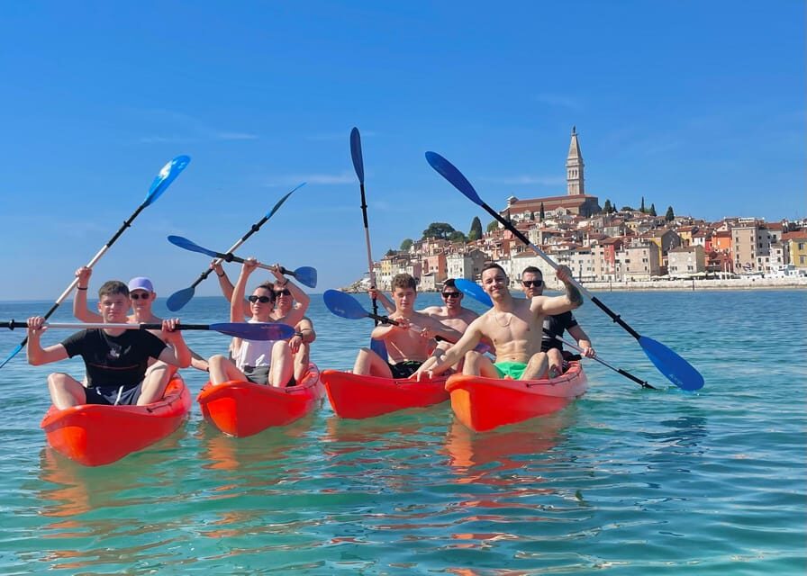 Rovinj:BUBA KAYAK TOURS:snorkeling,jumping,FREEdrinks&photos - Kayak Out of Porton Biondi: How the Tour Starts