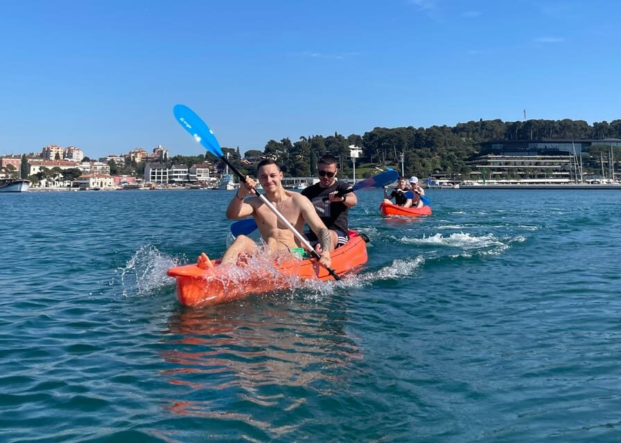 Rovinj:BUBA KAYAK TOURS:snorkeling,jumping,FREEdrinks&photos - The Main Stop at St. Catherine Island (Otok Sveta Katarina)
