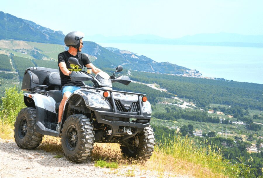 Split: ATV Quad Tour with Waterfall Swimming with Picnic - On the ATV for About 40 km: Riding the River, Trails, and Viewpoints