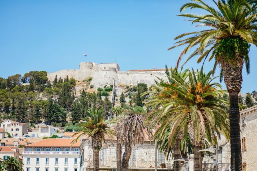 Split: Blue Cave, Vis & Hvar Full-Day Trip by Speedboat - Hvar Town and Fortica: The Old Town Walk With a Fortress View