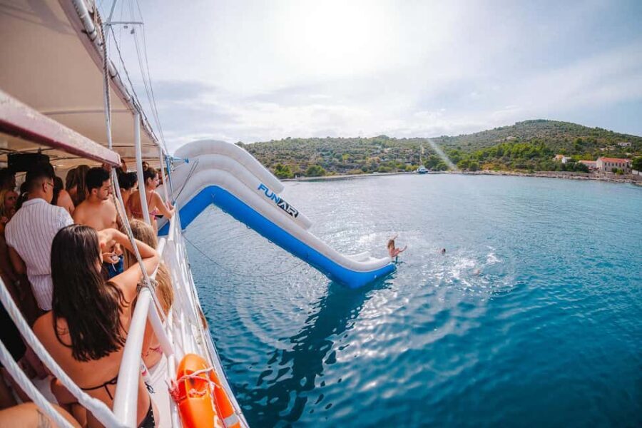 Split: Blue Lagoon Boat Party, Djs, Swim, Shots & AfterParty - Blue Lagoon swim stop: the main event, with a weather Plan B