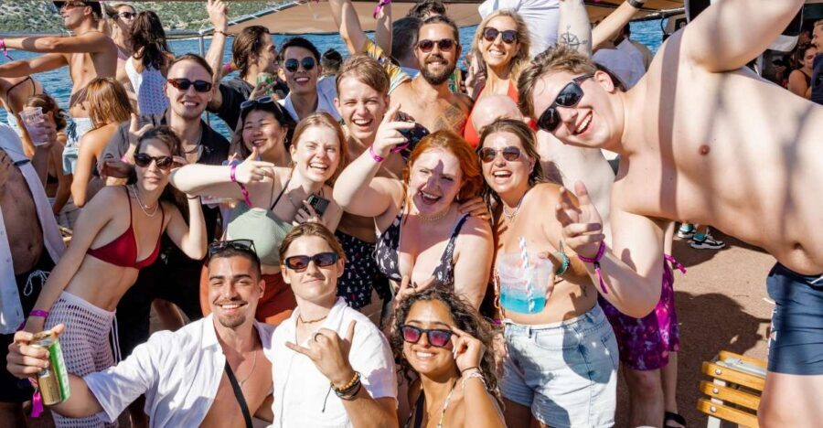 Split: Blue Lagoon Boat Party with DJs, Shots & After Party - Blue Lagoon swimming stop: crystal water, short and sweet