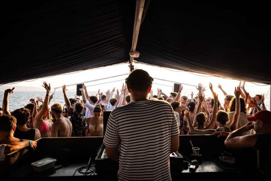 Split: Blue Lagoon Boat Party with DJs, Shots & After Party - The boat party machine: two decks, nonstop music, real energy
