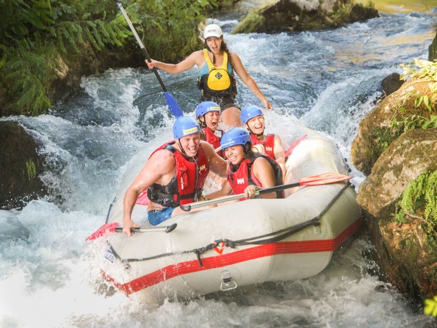 Split: Cetina River Rafting with Cliff Jumping and Cave Tour - From Split to Omiš: how the day actually starts