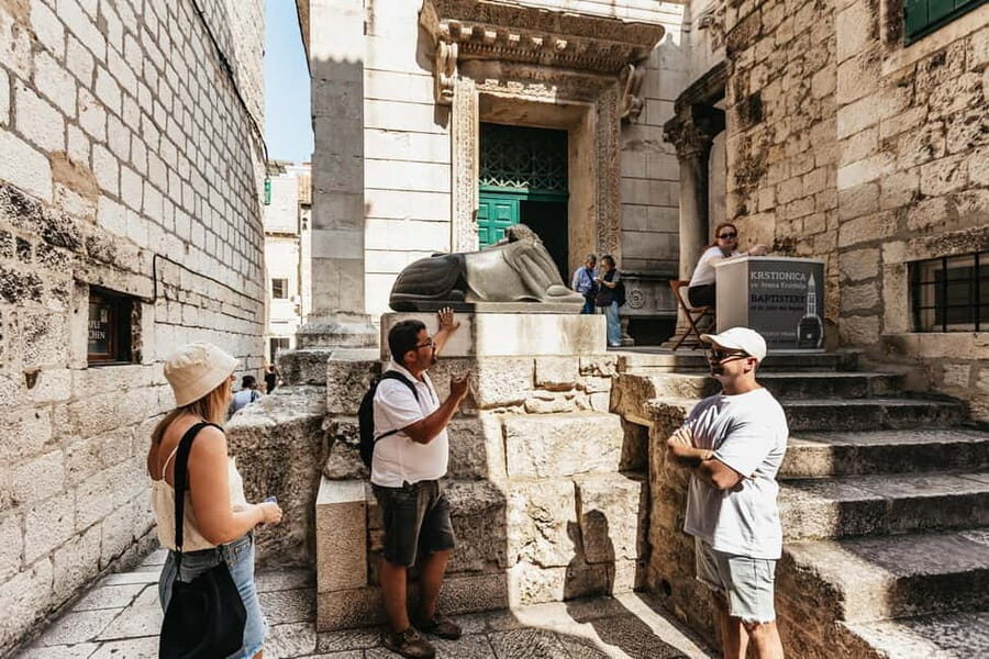 Split: Diocletian Palace & Old Town Guided Walking Tour - From Apodos Travel Agency to the red-bus meeting spot