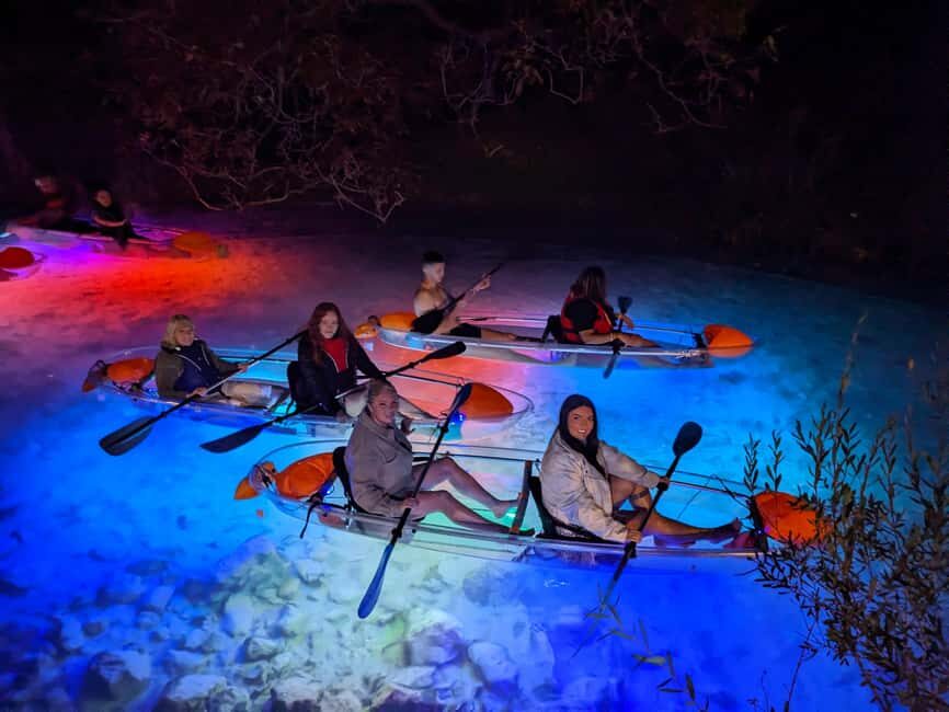 Split: Illuminated Evening Guided Kayaking Tour - Back on the sea: cliffs, houses, and starlight paddling