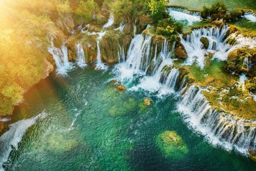 Split: Krka Waterfalls Trip with Boat Cruise and Swimming - Swimming rules: where you can cool off