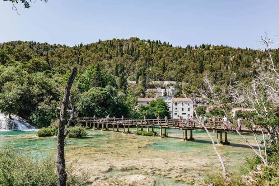 Split: Krka Waterfalls Trip with Boat Cruise and Swimming - The ride back to Split: coastal views included