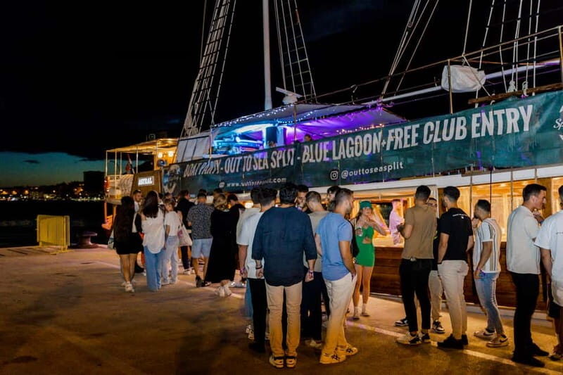 Split: Night Boat Party with DJ, Free Shots & After-Party - Meeting at Jimmy Bar: Where the Night Starts Easy