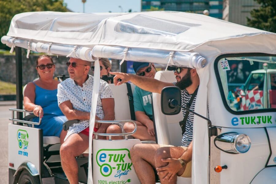Split: Top City Highlights Electric Tuk-Tuk Tour - Sustipan park and Kašjuni beach: where the ride turns scenic