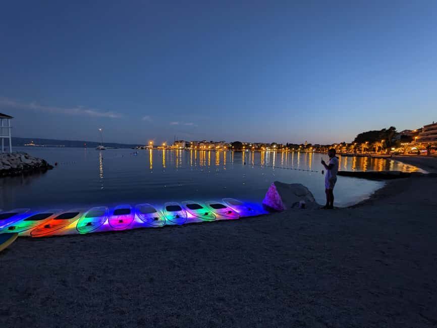 Split: Transparent SUP night Glow tour - A night on Split water, lit from below