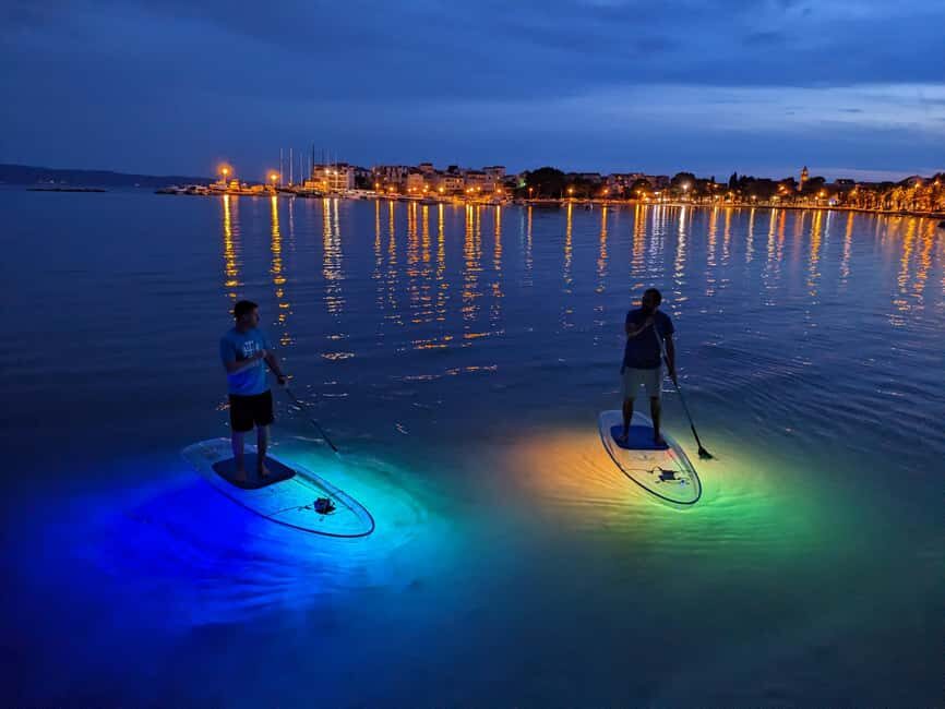 Split: Transparent SUP night Glow tour - Dusk on the sea: still pretty, less pressure