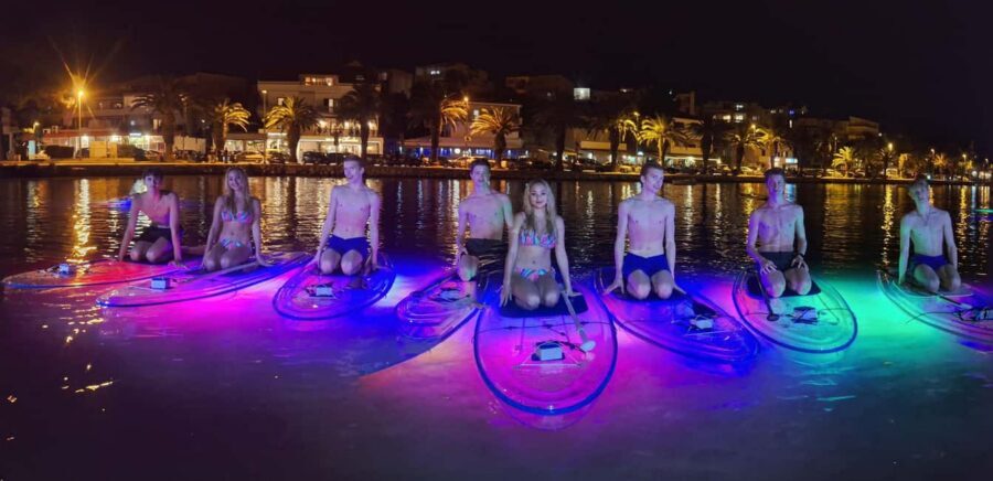 Split: Transparent SUP night Glow tour - Distance and effort: beginner-friendly, but bring the right mindset