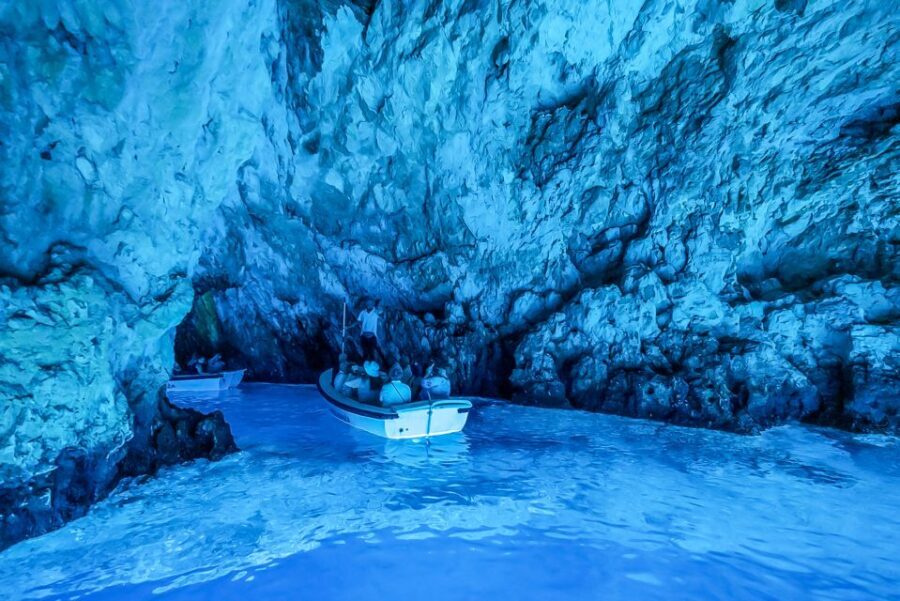 Split/Trogir: Blue Cave, Mamma Mia, Hvar and 5 Island Tour - Hvar finish: town time or fortress views over Pakleni Islands