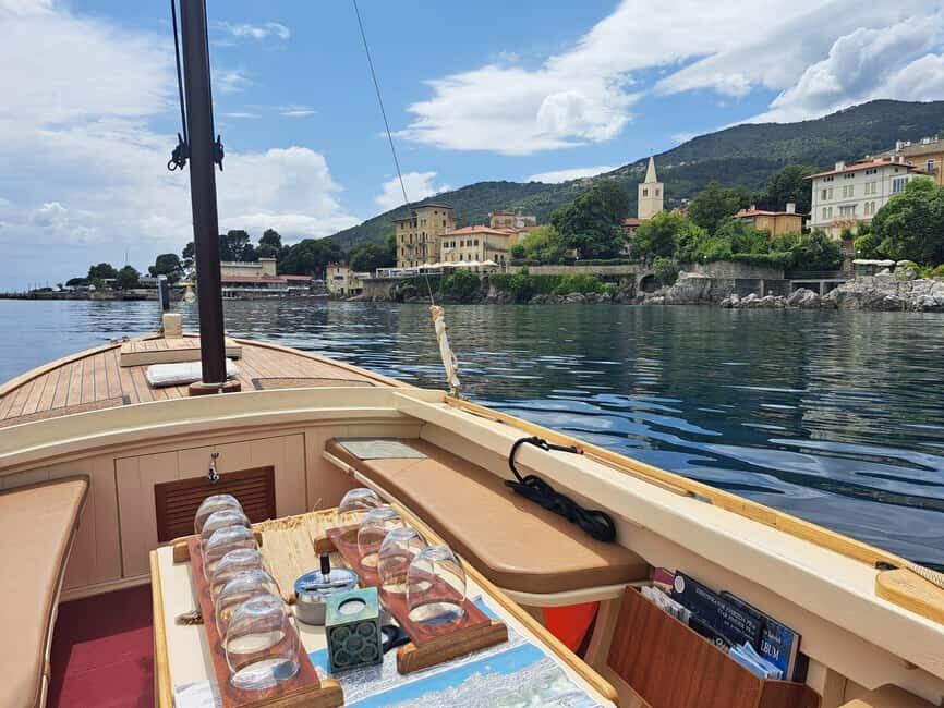 Sunset or Swim Ride Opatija on Madonnina Boat Tour - Your Included Wine Moment: Malvazija on the water